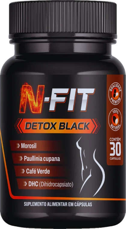 Pote de N-Fit Detox Black
